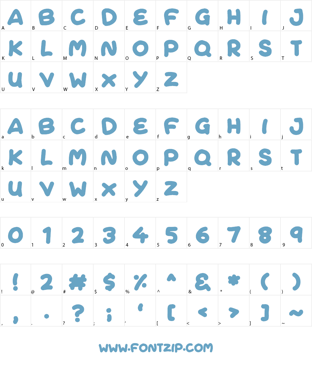 Fresh Cream Font Character